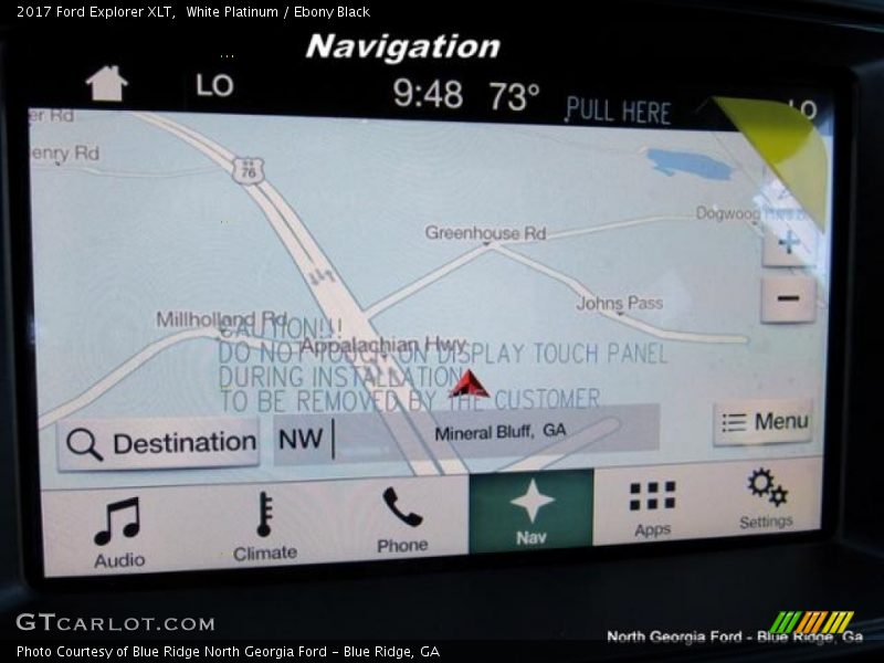 White Platinum / Ebony Black 2017 Ford Explorer XLT