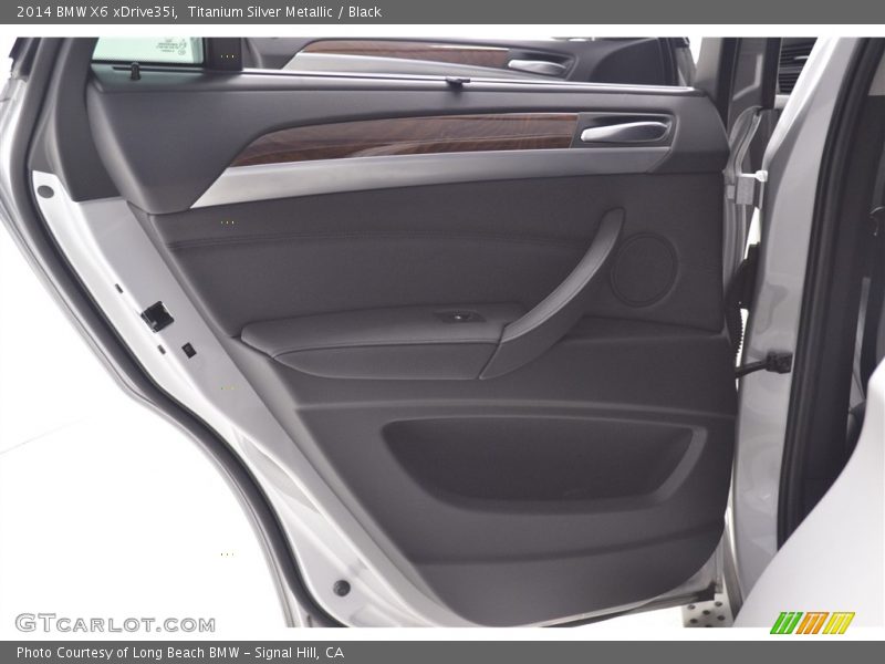 Titanium Silver Metallic / Black 2014 BMW X6 xDrive35i