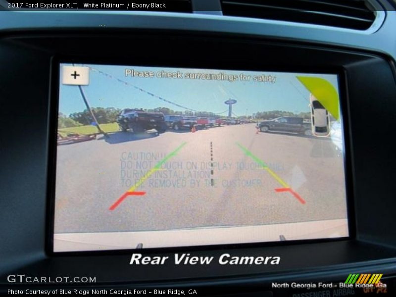 White Platinum / Ebony Black 2017 Ford Explorer XLT