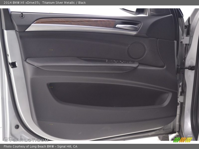 Titanium Silver Metallic / Black 2014 BMW X6 xDrive35i