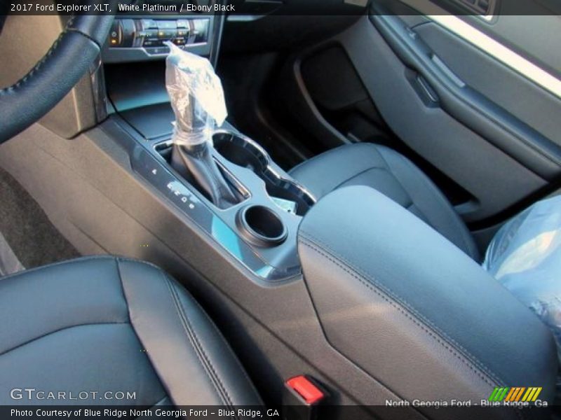 White Platinum / Ebony Black 2017 Ford Explorer XLT