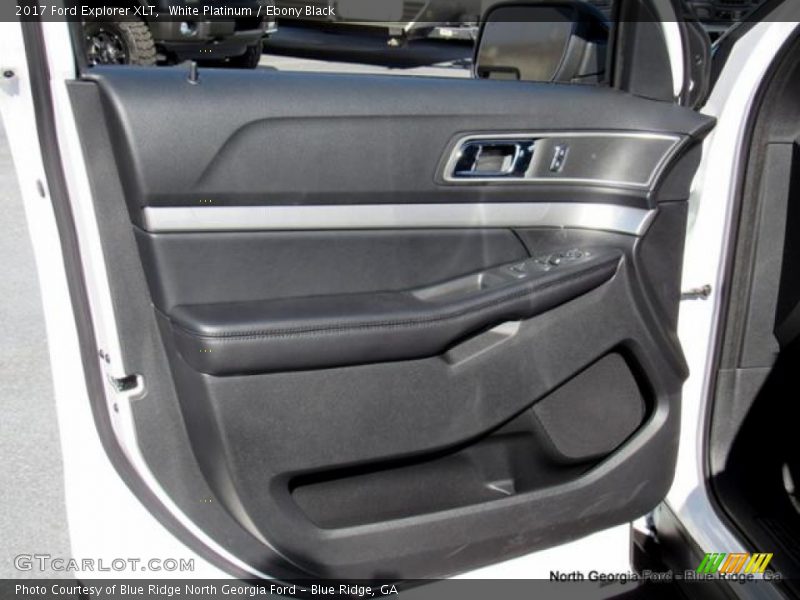 White Platinum / Ebony Black 2017 Ford Explorer XLT