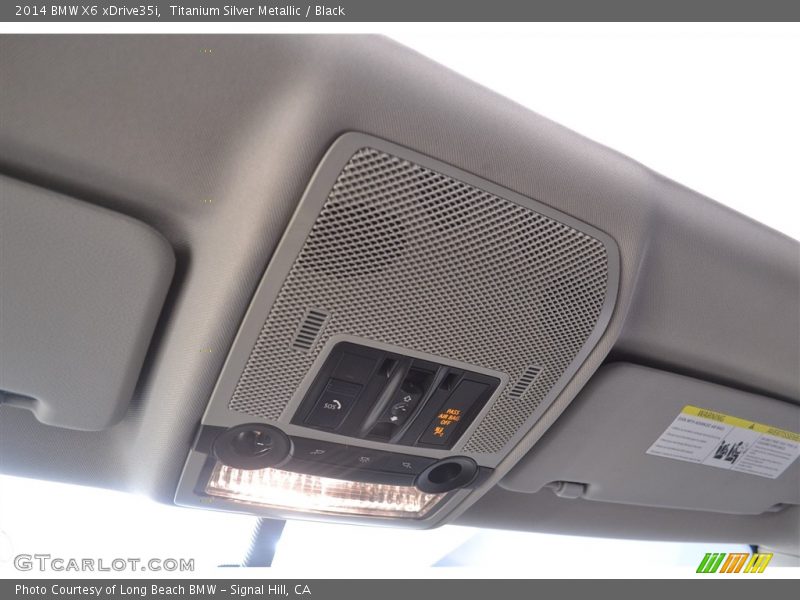 Titanium Silver Metallic / Black 2014 BMW X6 xDrive35i