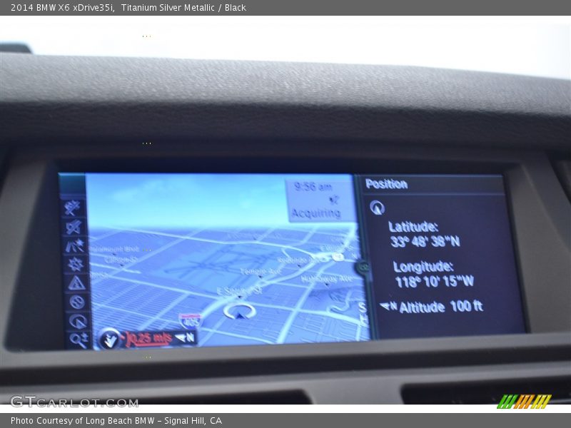 Titanium Silver Metallic / Black 2014 BMW X6 xDrive35i
