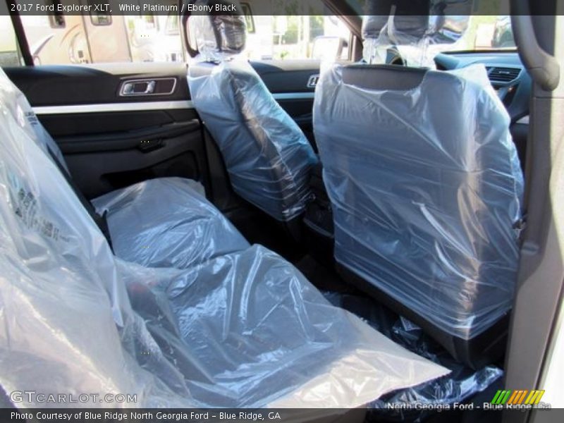 White Platinum / Ebony Black 2017 Ford Explorer XLT