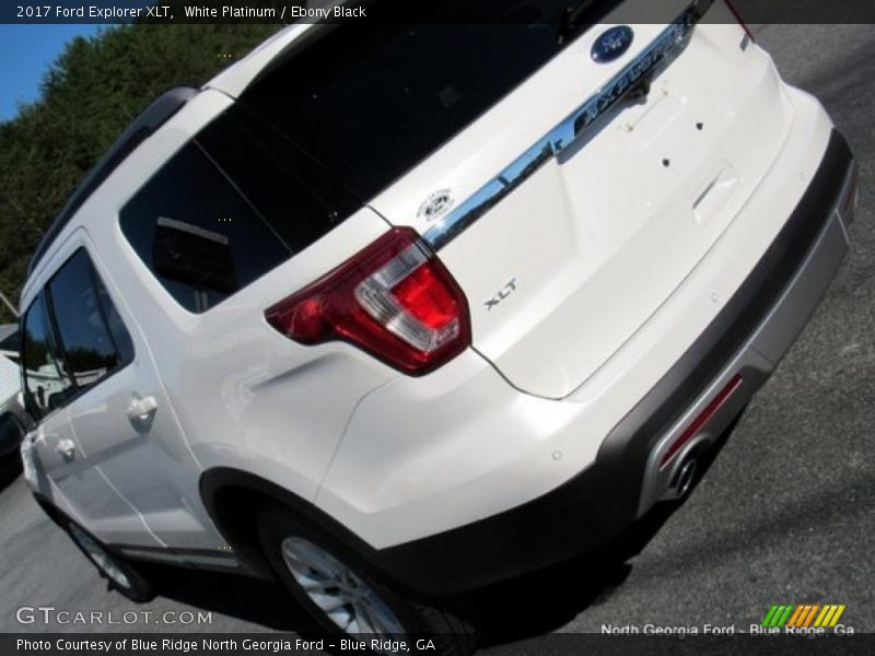 White Platinum / Ebony Black 2017 Ford Explorer XLT