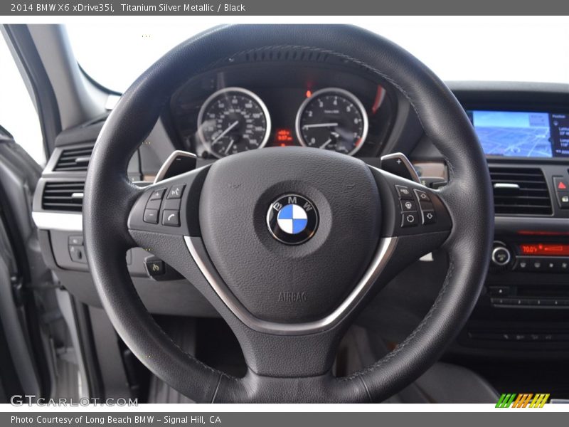 Titanium Silver Metallic / Black 2014 BMW X6 xDrive35i