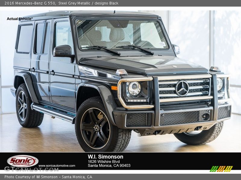 Steel Grey Metallic / designo Black 2016 Mercedes-Benz G 550