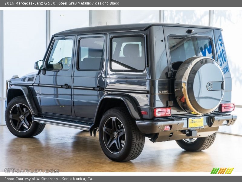 Steel Grey Metallic / designo Black 2016 Mercedes-Benz G 550