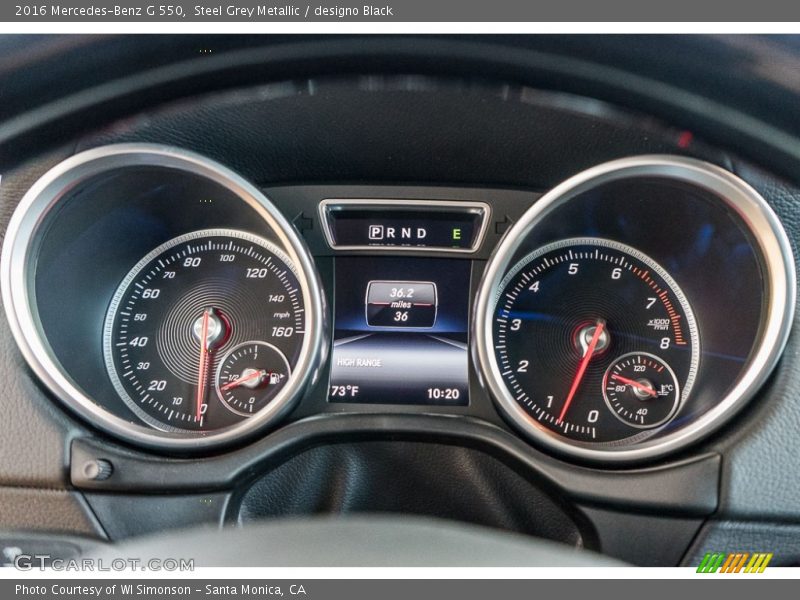  2016 G 550 550 Gauges