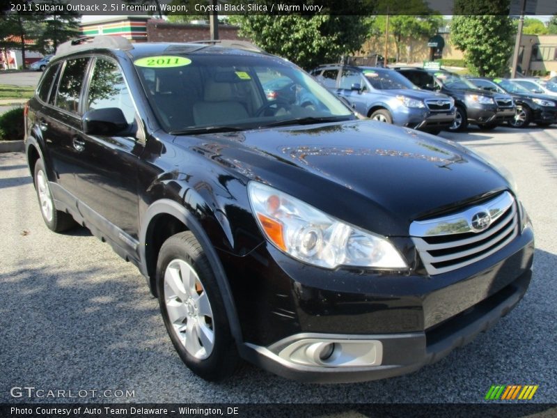 Crystal Black Silica / Warm Ivory 2011 Subaru Outback 2.5i Premium Wagon