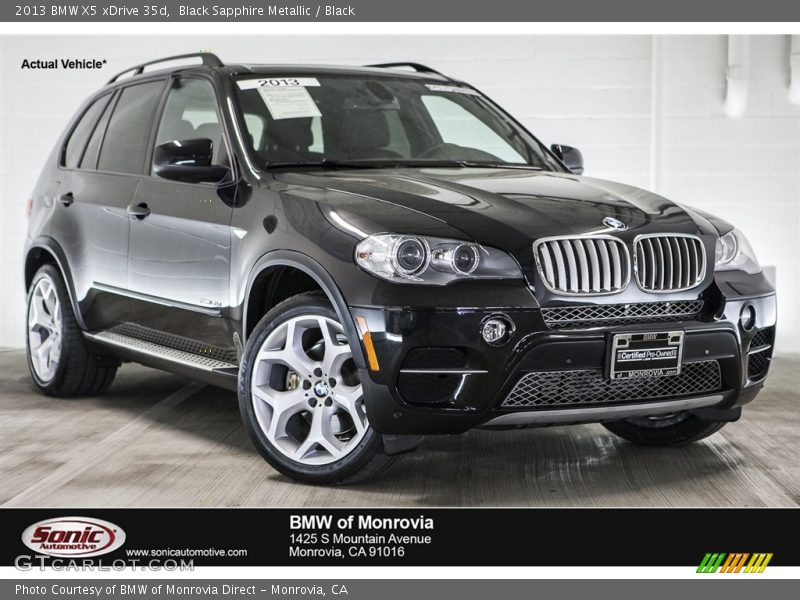 Black Sapphire Metallic / Black 2013 BMW X5 xDrive 35d