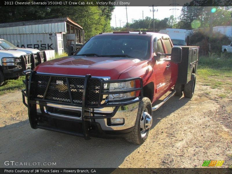 Victory Red / Ebony 2013 Chevrolet Silverado 3500HD LT Crew Cab 4x4