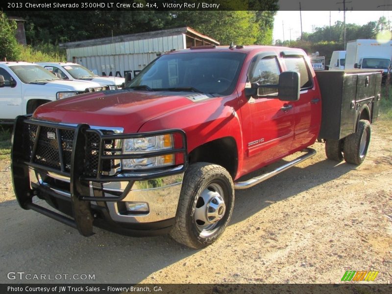Victory Red / Ebony 2013 Chevrolet Silverado 3500HD LT Crew Cab 4x4