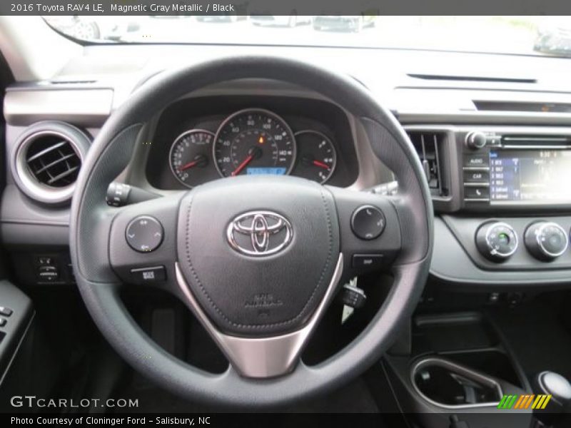 Magnetic Gray Metallic / Black 2016 Toyota RAV4 LE