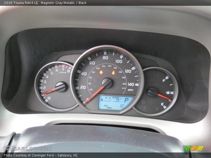 Magnetic Gray Metallic / Black 2016 Toyota RAV4 LE