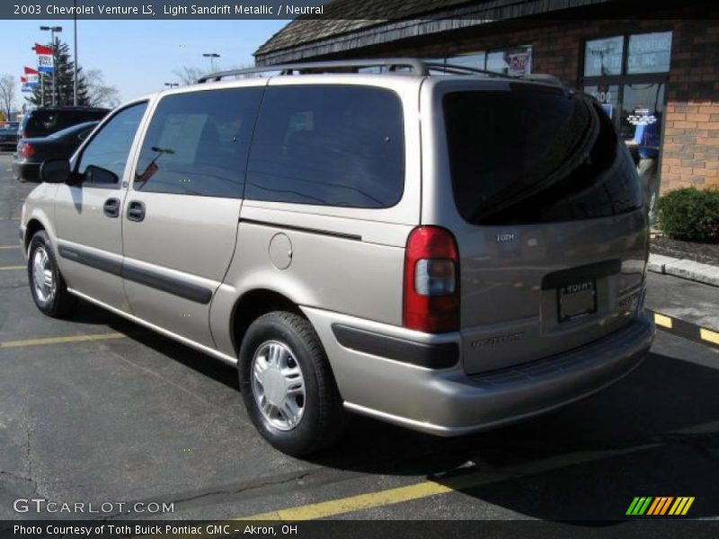 Light Sandrift Metallic / Neutral 2003 Chevrolet Venture LS