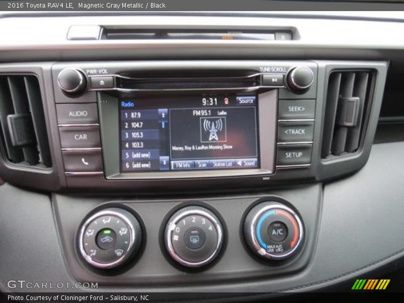Magnetic Gray Metallic / Black 2016 Toyota RAV4 LE