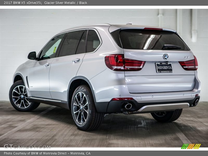 Glacier Silver Metallic / Black 2017 BMW X5 xDrive35i