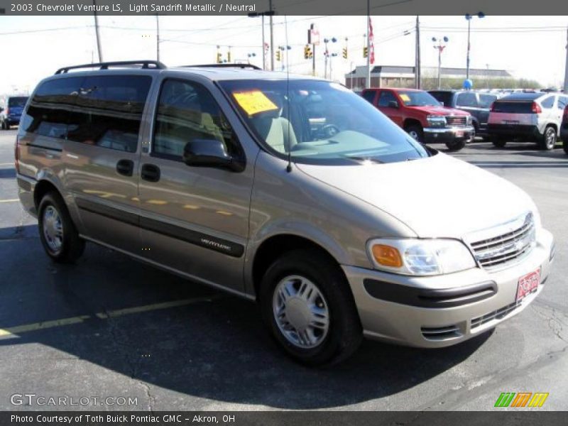 Light Sandrift Metallic / Neutral 2003 Chevrolet Venture LS