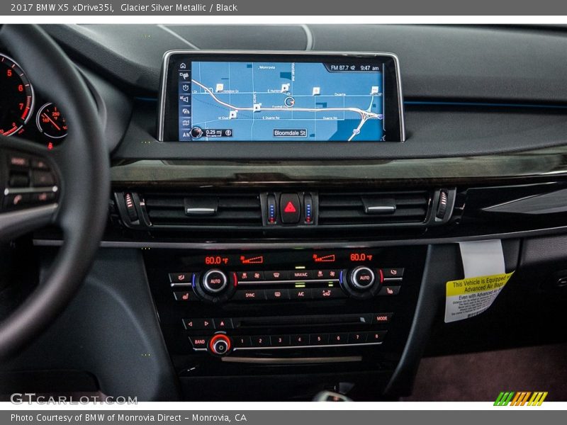 Glacier Silver Metallic / Black 2017 BMW X5 xDrive35i