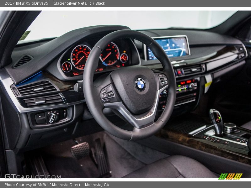 Glacier Silver Metallic / Black 2017 BMW X5 xDrive35i