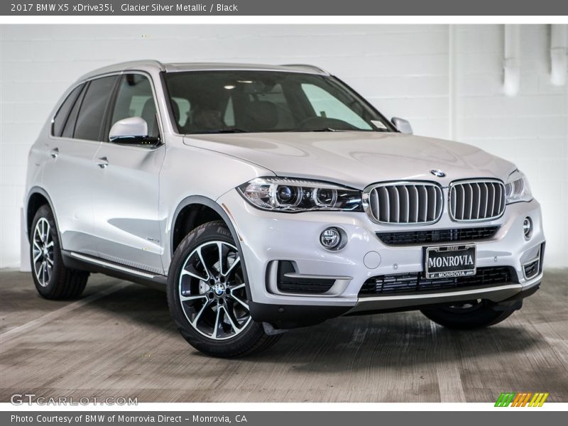 Glacier Silver Metallic / Black 2017 BMW X5 xDrive35i