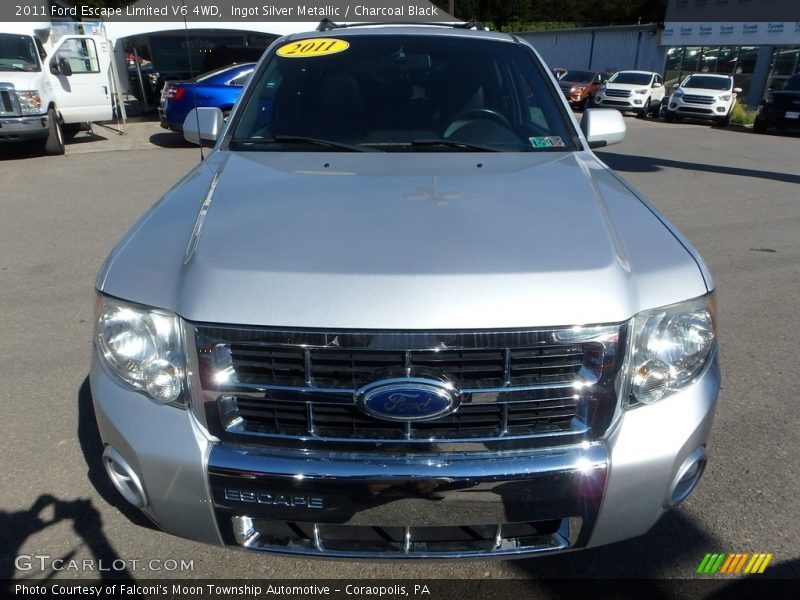 Ingot Silver Metallic / Charcoal Black 2011 Ford Escape Limited V6 4WD