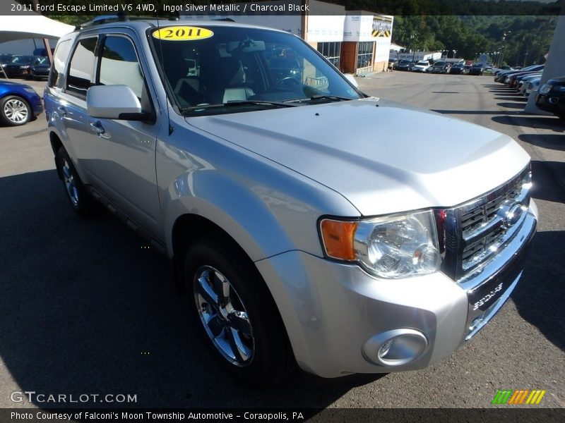 Ingot Silver Metallic / Charcoal Black 2011 Ford Escape Limited V6 4WD