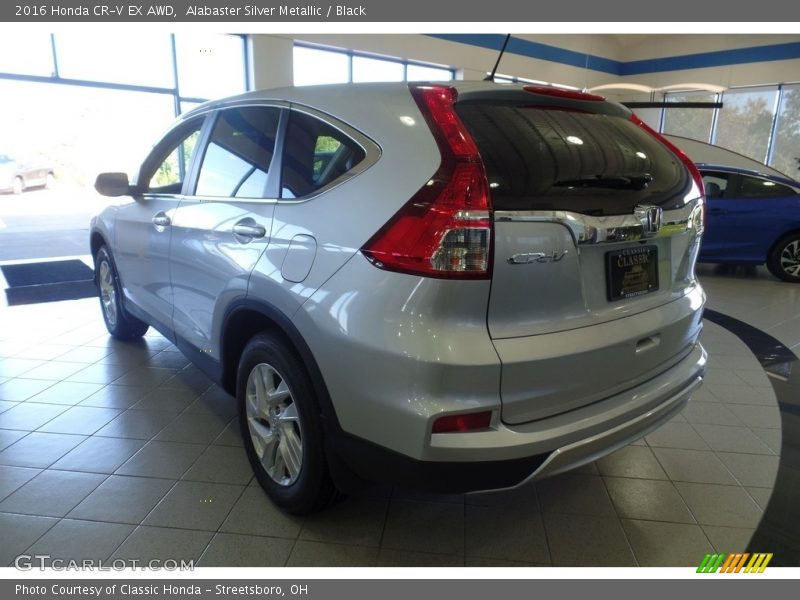 Alabaster Silver Metallic / Black 2016 Honda CR-V EX AWD