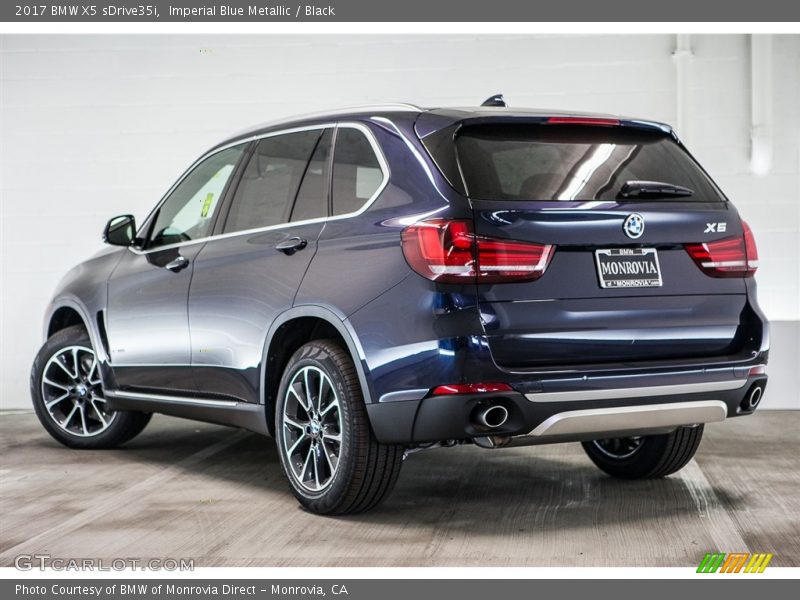 Imperial Blue Metallic / Black 2017 BMW X5 sDrive35i