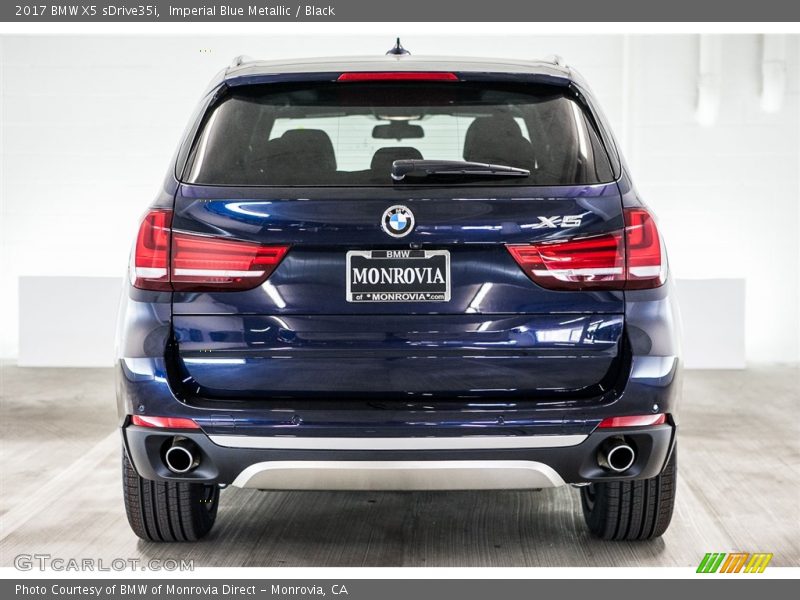 Imperial Blue Metallic / Black 2017 BMW X5 sDrive35i