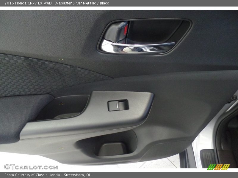 Alabaster Silver Metallic / Black 2016 Honda CR-V EX AWD