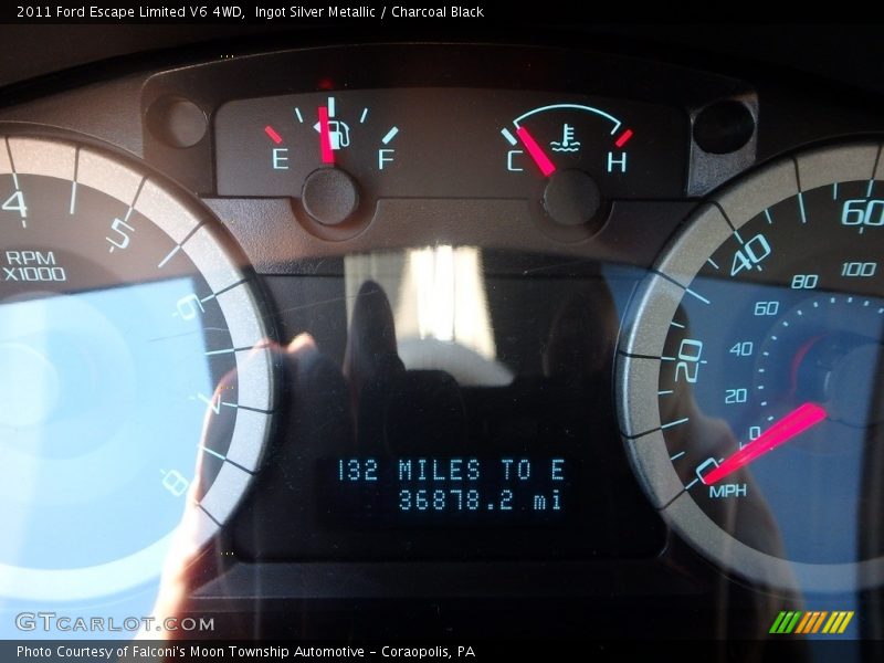 Ingot Silver Metallic / Charcoal Black 2011 Ford Escape Limited V6 4WD