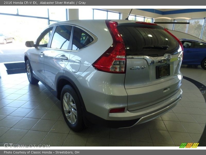 Alabaster Silver Metallic / Gray 2016 Honda CR-V EX