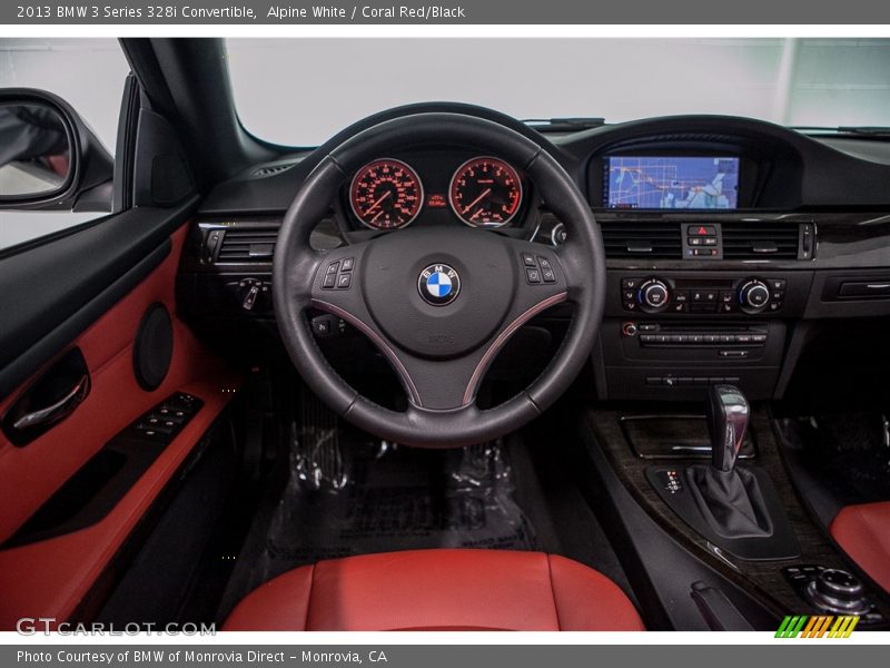 Alpine White / Coral Red/Black 2013 BMW 3 Series 328i Convertible