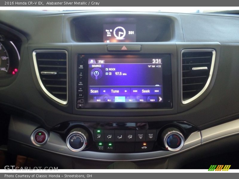 Alabaster Silver Metallic / Gray 2016 Honda CR-V EX