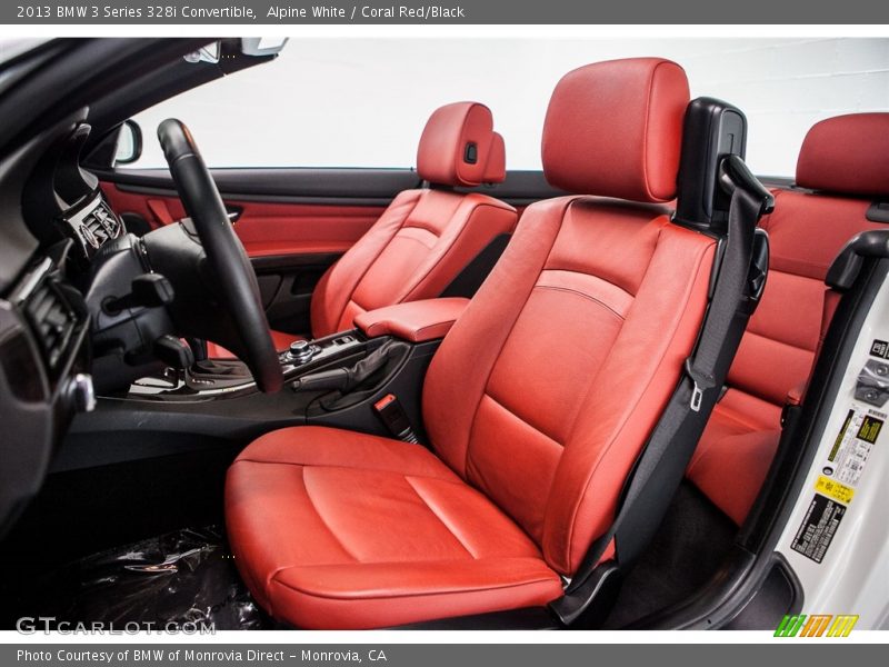 Alpine White / Coral Red/Black 2013 BMW 3 Series 328i Convertible
