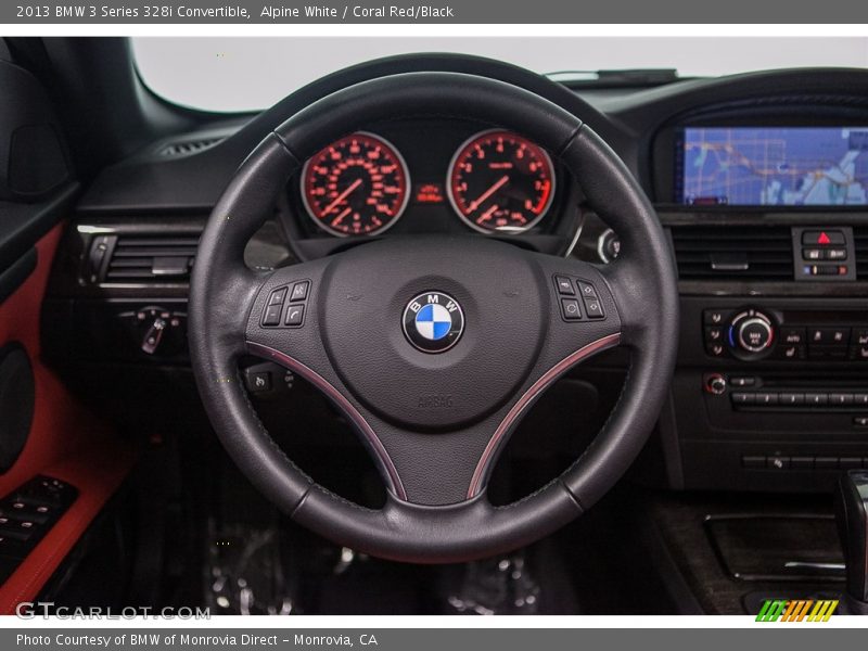 Alpine White / Coral Red/Black 2013 BMW 3 Series 328i Convertible