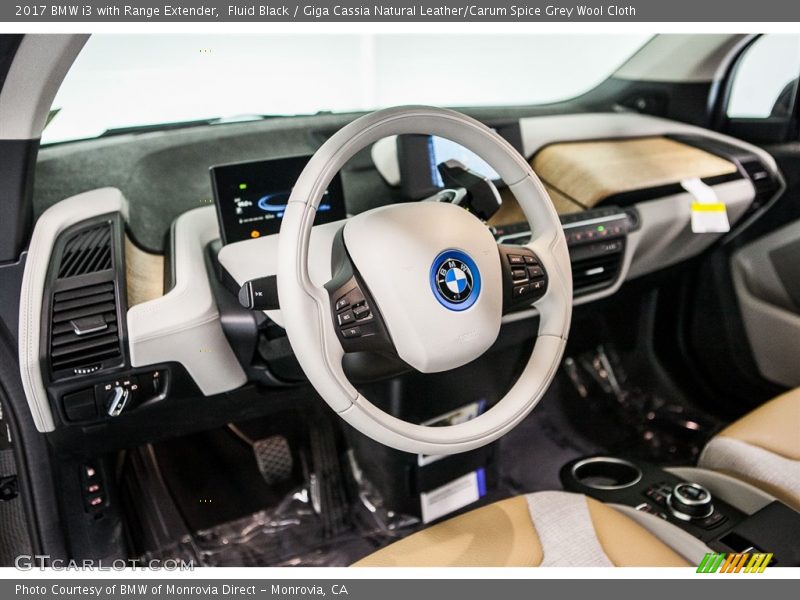 Dashboard of 2017 i3 with Range Extender