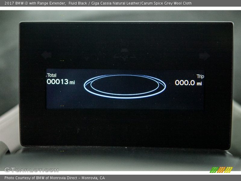 Fluid Black / Giga Cassia Natural Leather/Carum Spice Grey Wool Cloth 2017 BMW i3 with Range Extender