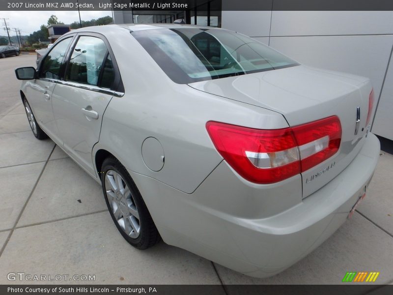 Light Sage Metallic / Light Stone 2007 Lincoln MKZ AWD Sedan