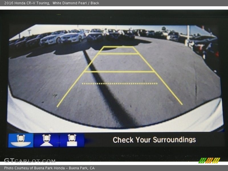 White Diamond Pearl / Black 2016 Honda CR-V Touring