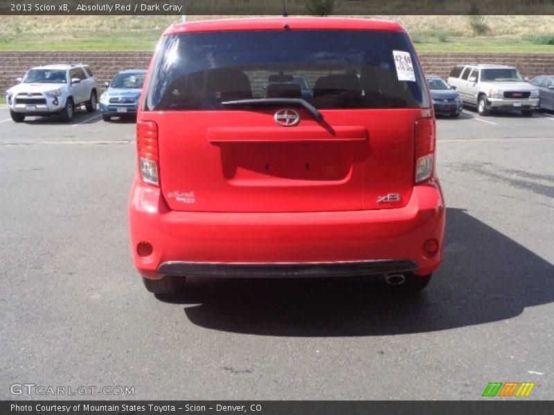 Absolutly Red / Dark Gray 2013 Scion xB