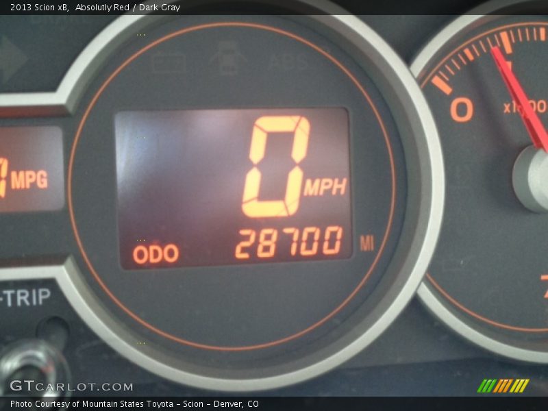 Absolutly Red / Dark Gray 2013 Scion xB