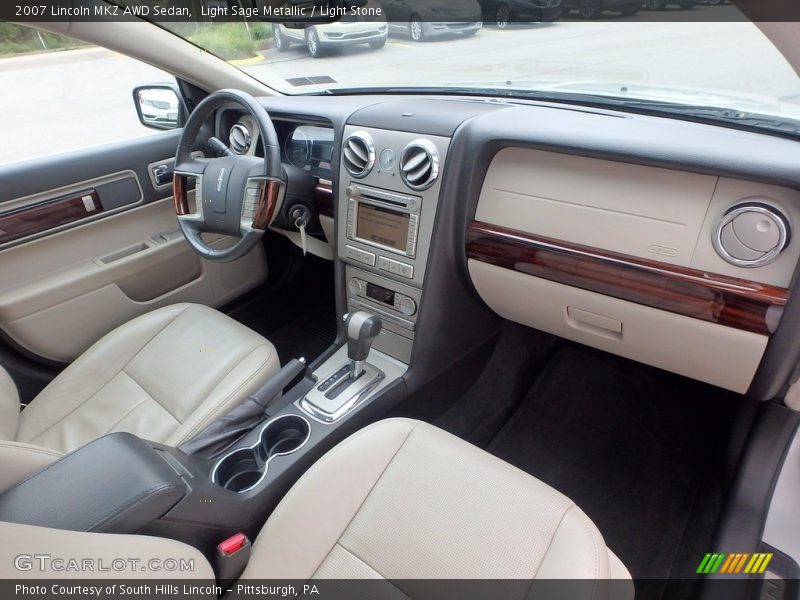 Light Sage Metallic / Light Stone 2007 Lincoln MKZ AWD Sedan