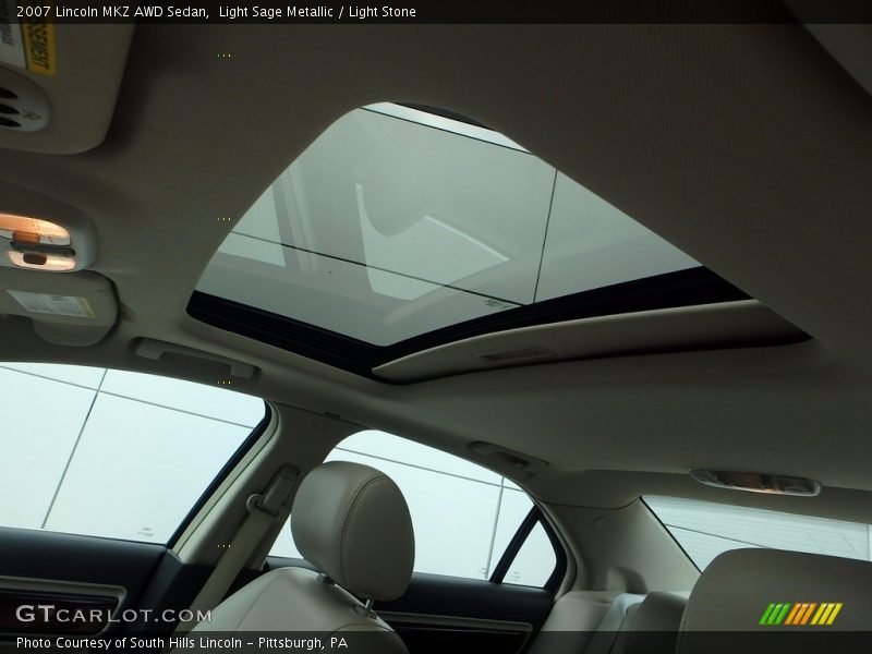 Light Sage Metallic / Light Stone 2007 Lincoln MKZ AWD Sedan