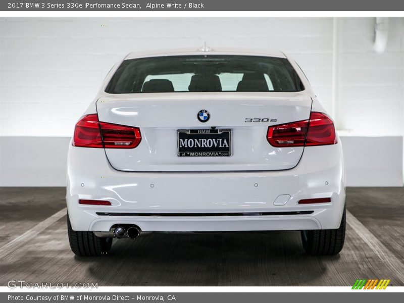 Alpine White / Black 2017 BMW 3 Series 330e iPerfomance Sedan