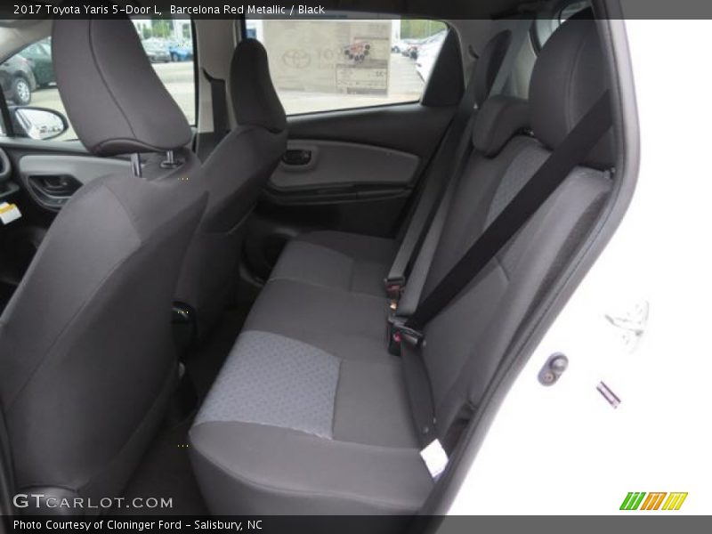 Rear Seat of 2017 Yaris 5-Door L