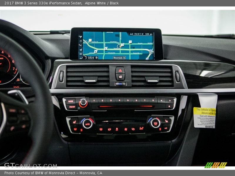 Controls of 2017 3 Series 330e iPerfomance Sedan